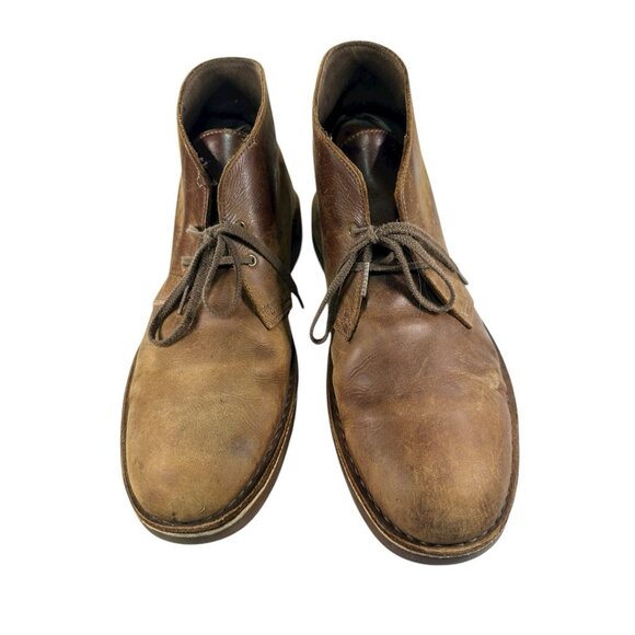Clarks Originals Men 13 M Brown Leather Chukka Lace Up  Ankle Desert Boots - Picture 2 of 9